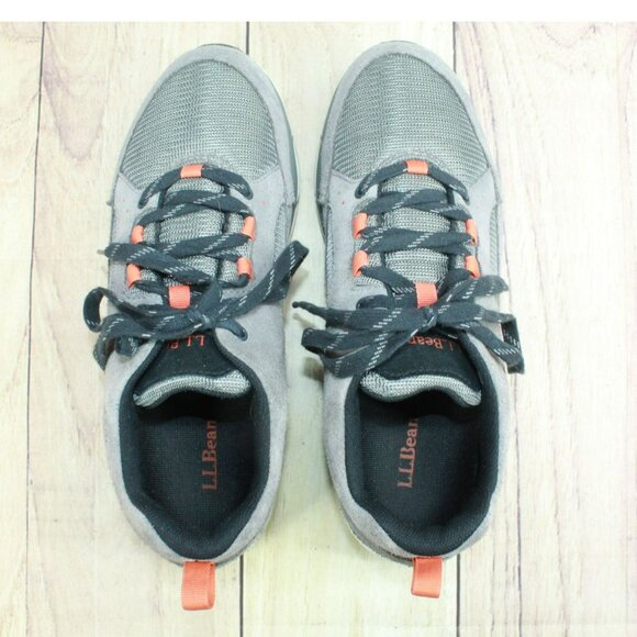 LL Bean Gray Suede Fitness Comfort Cushioned Walking Sneaker Shoes Size 10 M - Picture 7 of 10